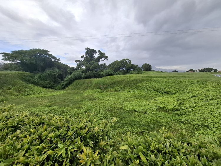 Remains of the Dry Moat at Hara Castle