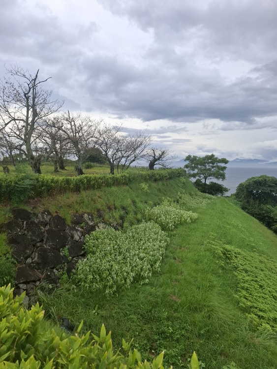 Stone Ramparts of the Inner Ward at Hara Castle