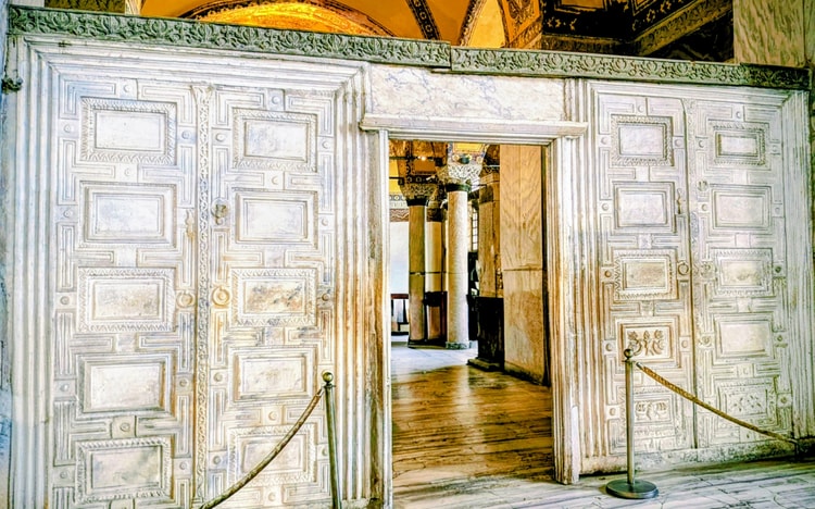 Marble Door at Hagia Sophia