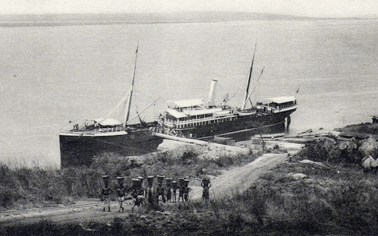 Belgian Steamship on the Congo River
