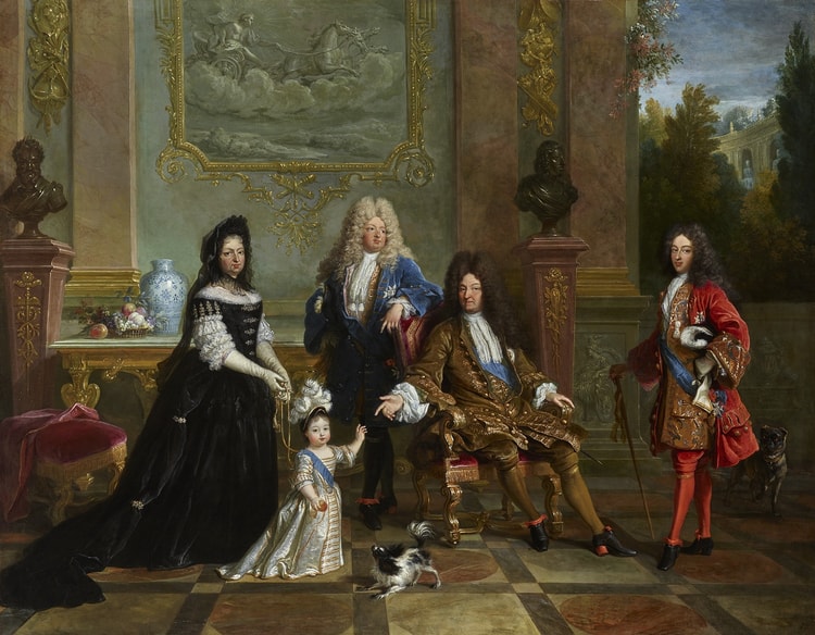 Louis XIV with Madame de Ventadour and his Heirs