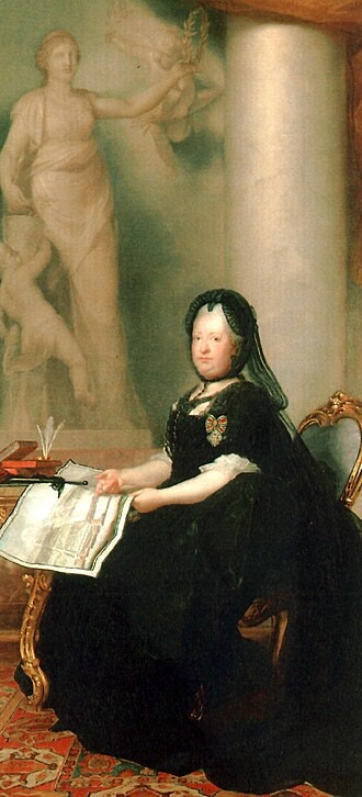 Maria Theresa in Mourning Dress