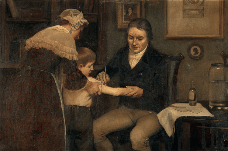 Edward Jenner Administering a Vaccination