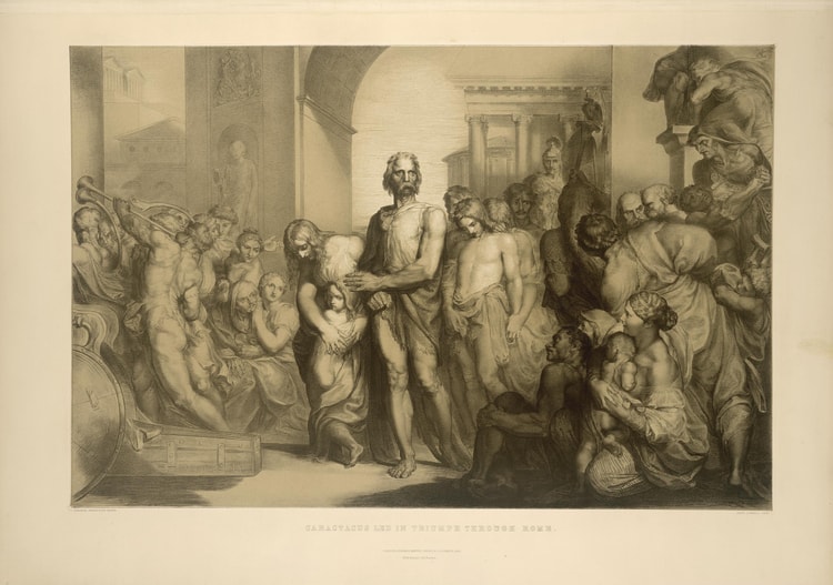 Caratacus Paraded in a Roman Triumph