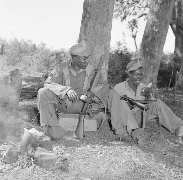 Kikuyu Soldiers during the Mau Mau Rebellion