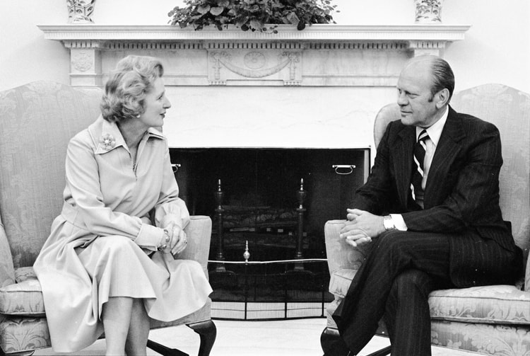 Margaret Thatcher and Gerald Ford