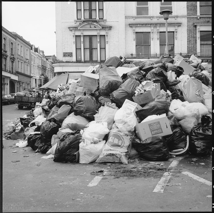 Uncollected Trash During Dustmen's Strike, Camden