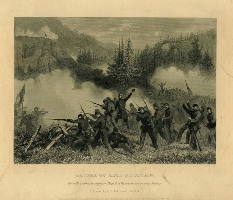Union Soldiers at the Battle of Rich Mountain