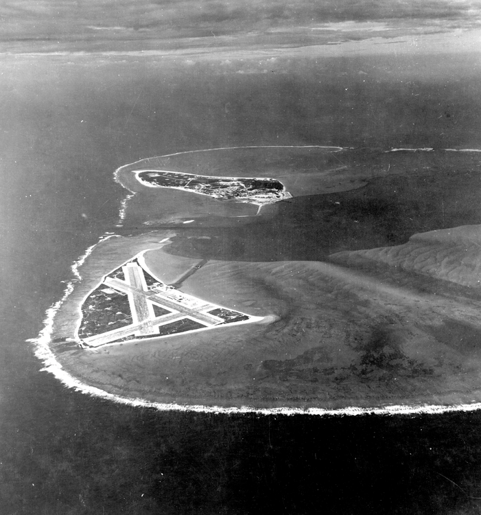 Aerial View of Midway Atoll, 1941