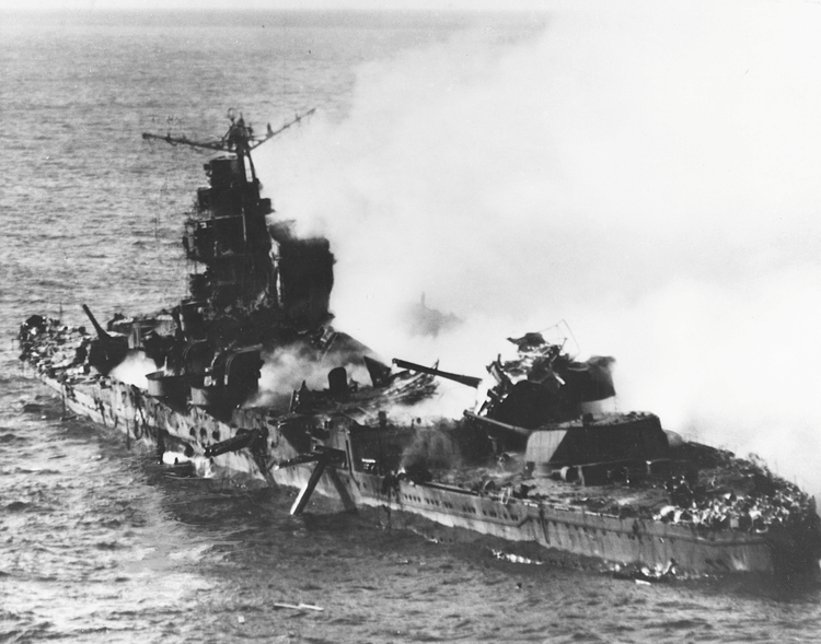 Destroyed Mikuma, Battle of Midway