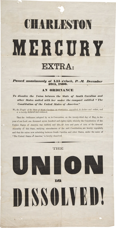 The Charleston Mercury on South Carolina's Secession