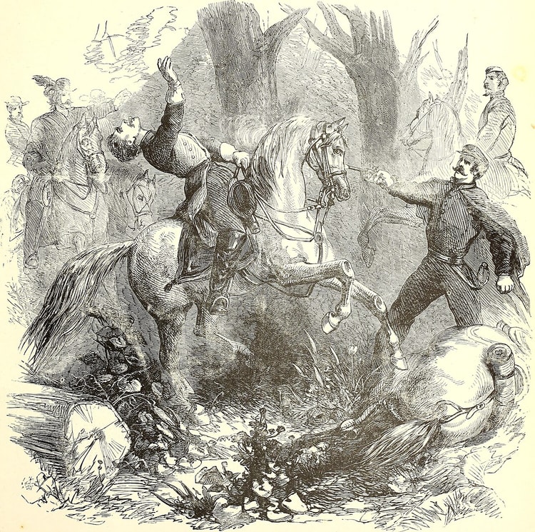 Shooting of Confederate General Zollicoffer by Colonel Fry
