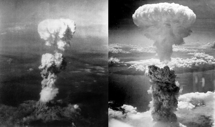 Mushroom Clouds over Hiroshima & Nagasaki, 1945
