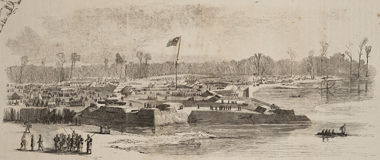 Interior of Fort Henry After Capture