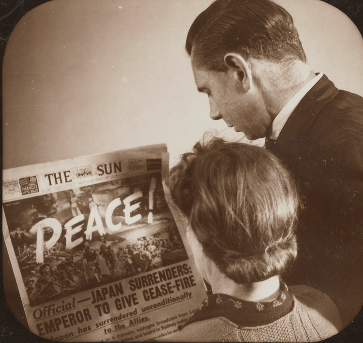 Newspaper: Japanese Surrender 1945