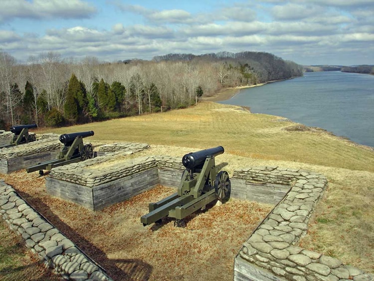 Lower River Battery at Fort Donelson