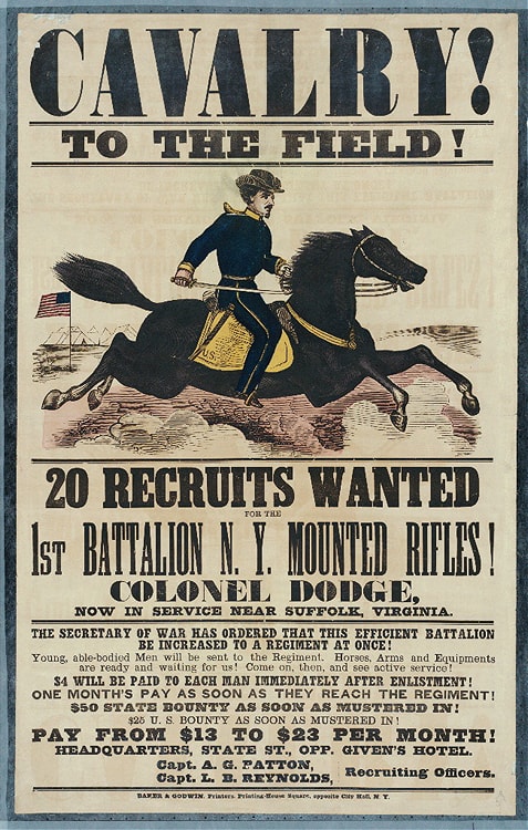 Recruiting Poster from the American Civil War