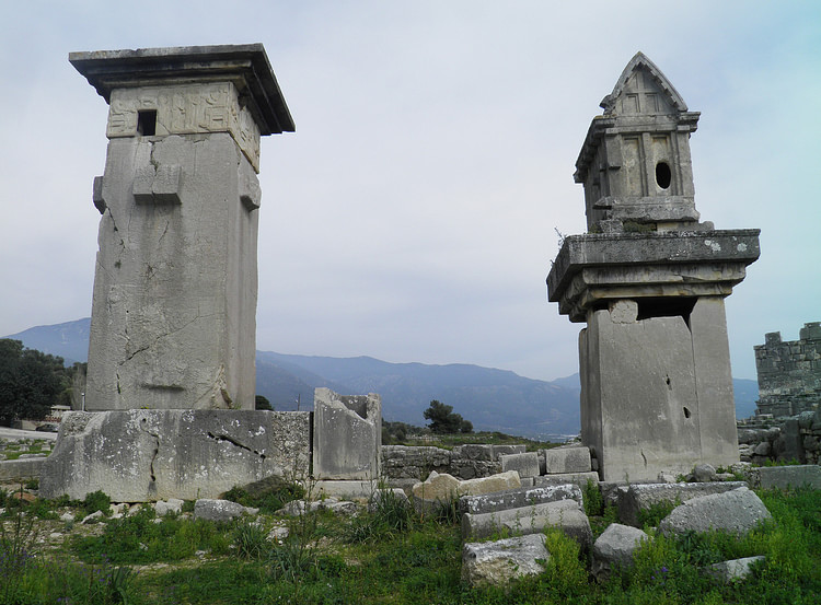 Lycian tombs, Xanthos