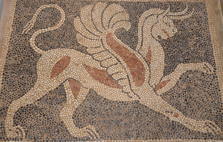 Griffin Pebble Mosaic