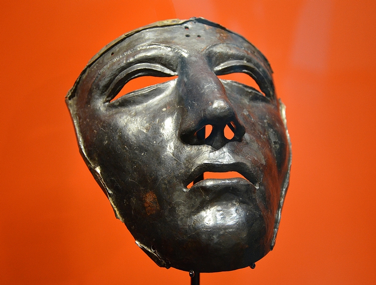 Kalkriese face mask for Roman cavalry helmet