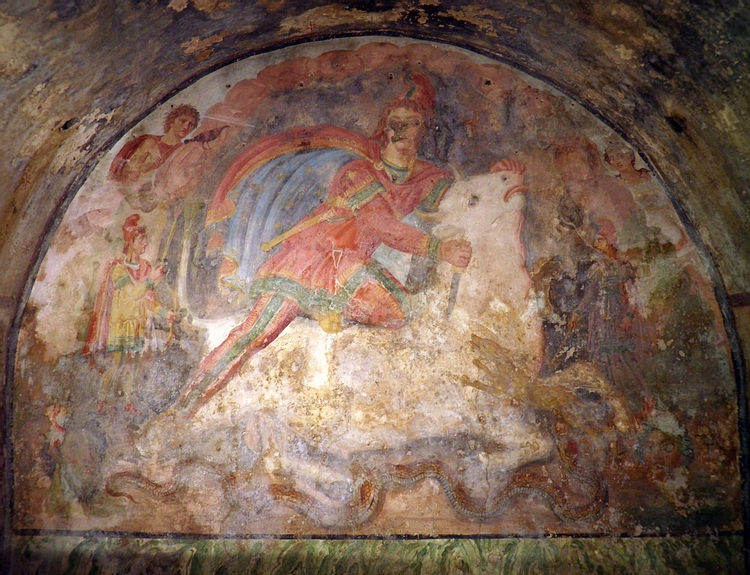 Tauroctony fresco