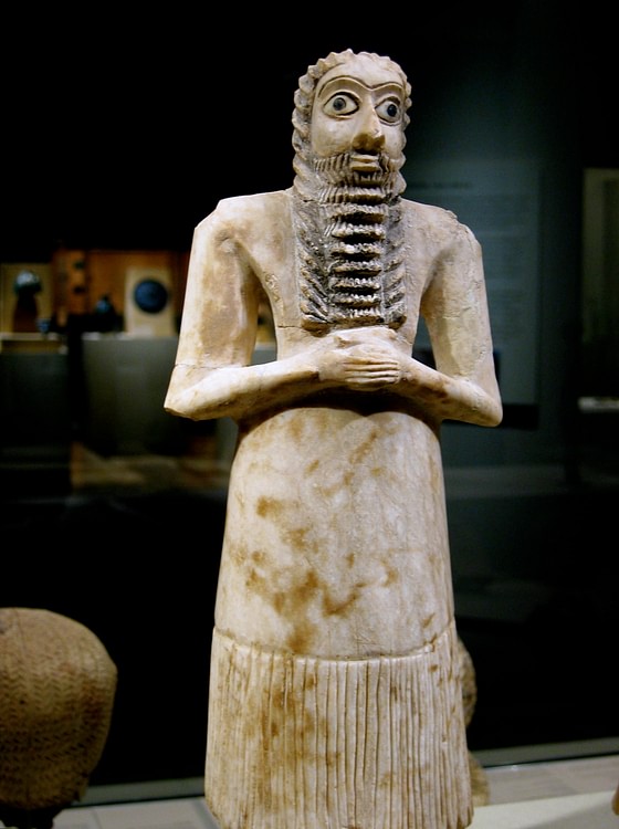 Mesopotamian Male Worshiper Votive Figure