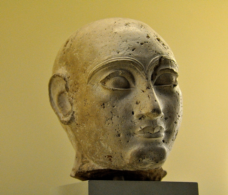 Limestone Head of a Man