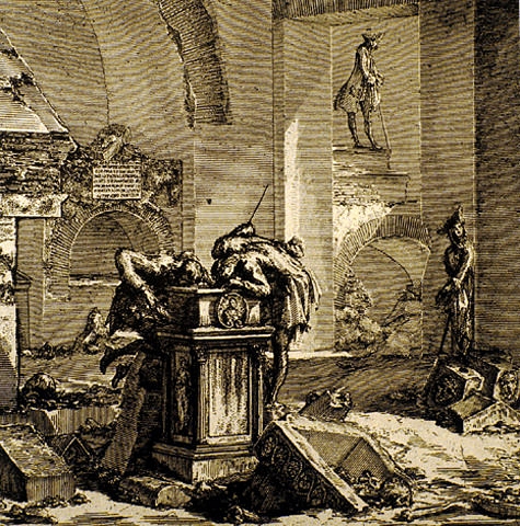 Columbarium Being Stripped Bare by 18th-Century Treasure Hunters