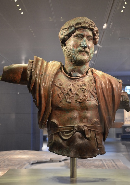 Bronze statue of Hadrian