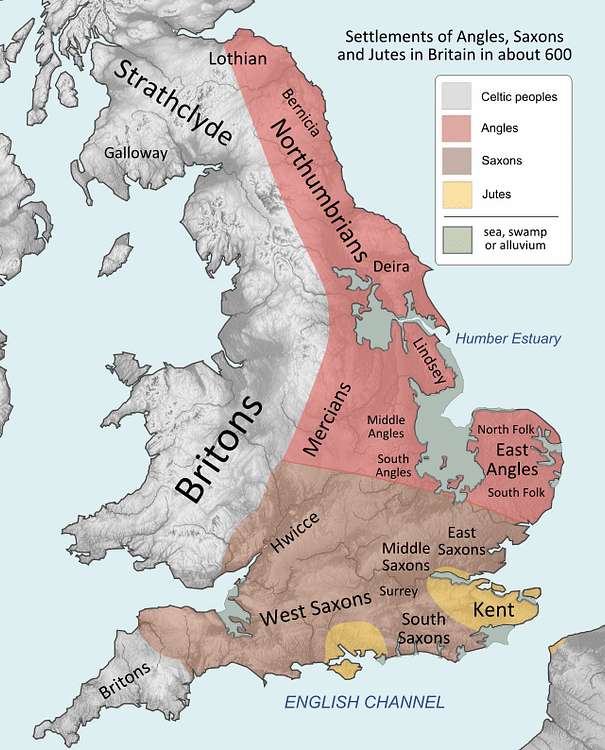 Britain, c. 600 CE