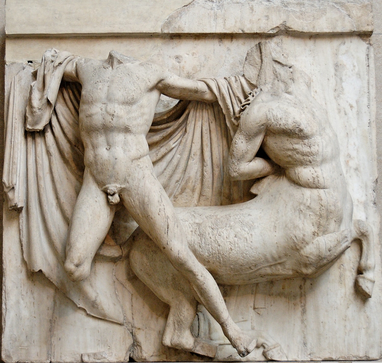 Lapith & Centaur, Parthenon Metope