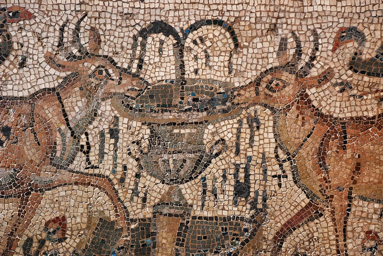 Deer and Fountain Mosaic