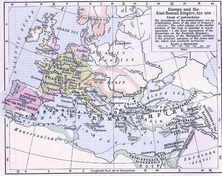 East Roman Empire, 6th century CE