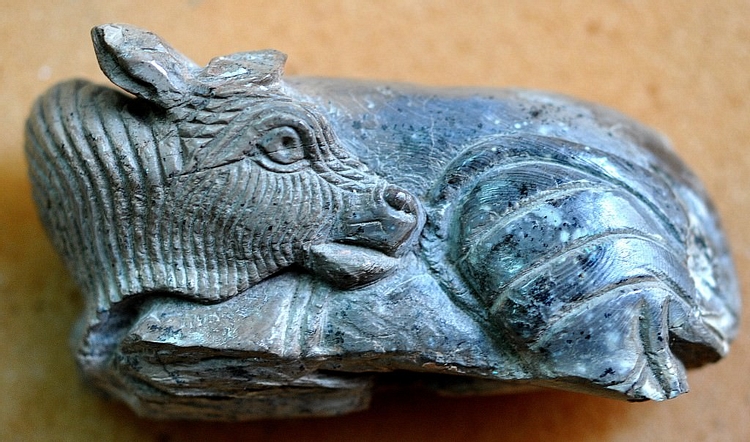 Nimrud Ivory Supine Bull