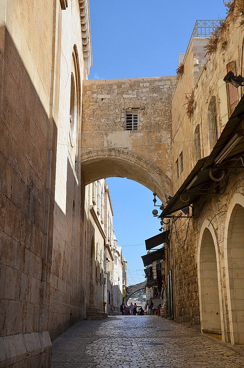 Ecce Homo arch, a triple-arched gateway in Jerusalem