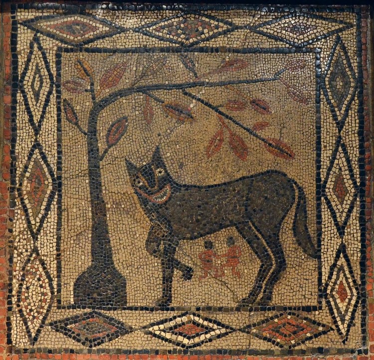 She-wolf mosaic