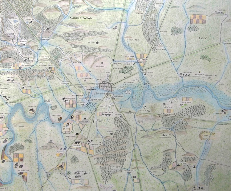 Map of Anglo-Saxon London