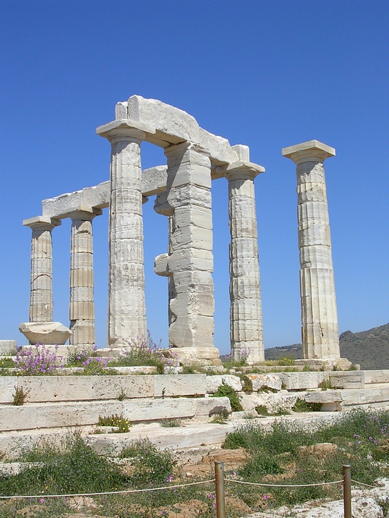 Columns, Sounion Temple of Poseidon