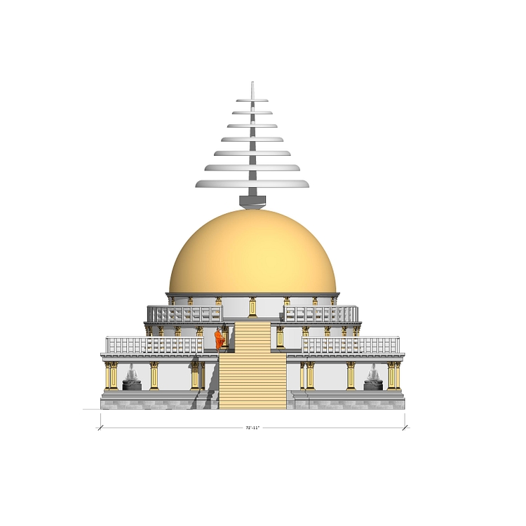 Badalpur Stupa, Taxila (Front)