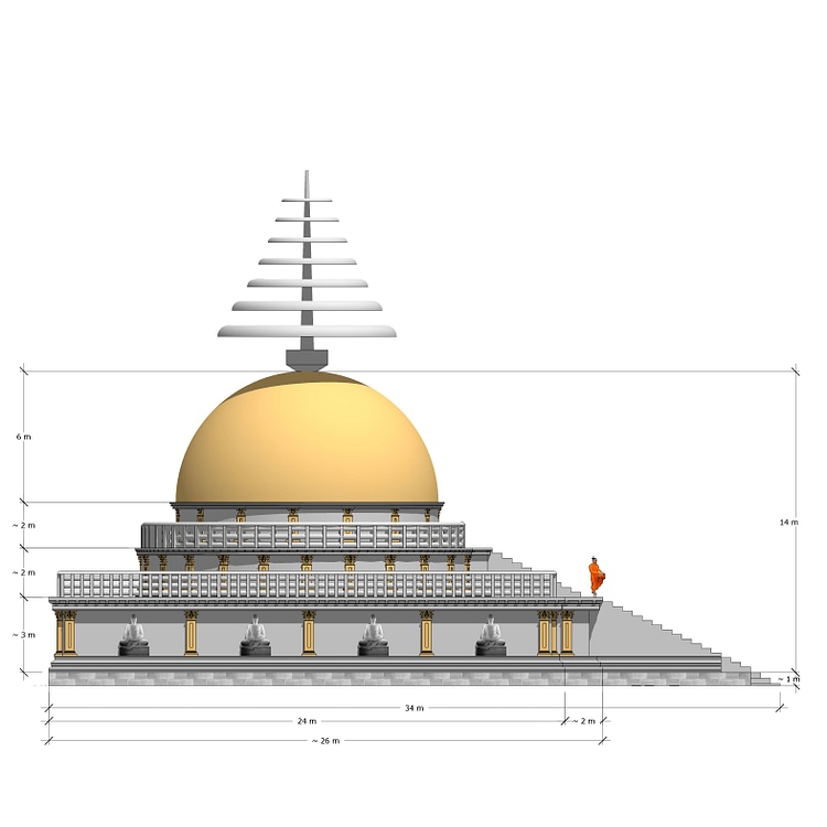 Badalpur Stupa, Taxila (Side)