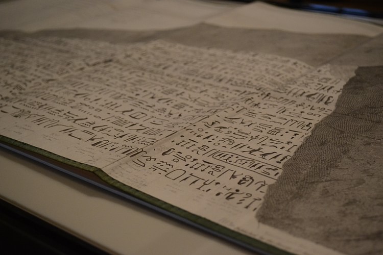 Champollion's notes from the Rosetta Stone