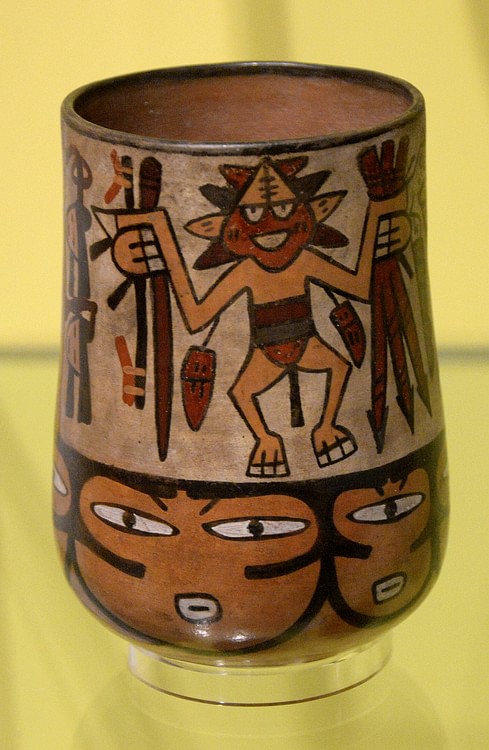 Nazca Vase with Dancing Male