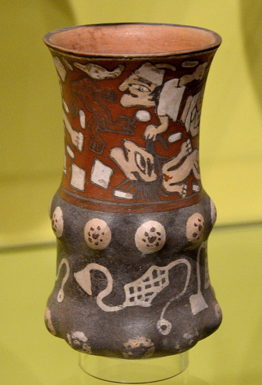 Nazca Vase with Decapitation Scene