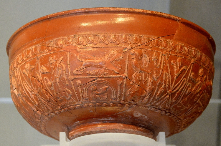 Bowl with Goddess Diana from Newstead