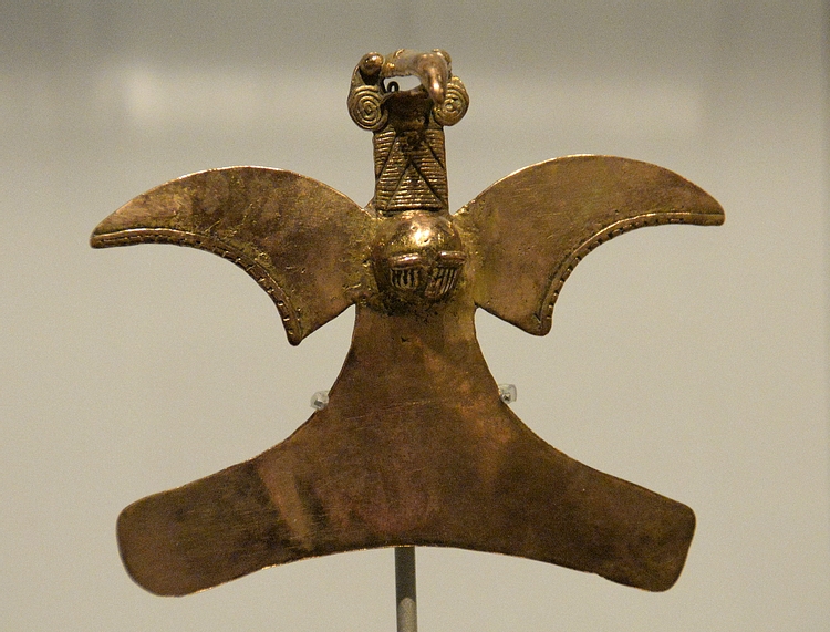 Bird-shaped Gold Pectoral from Costa Rica