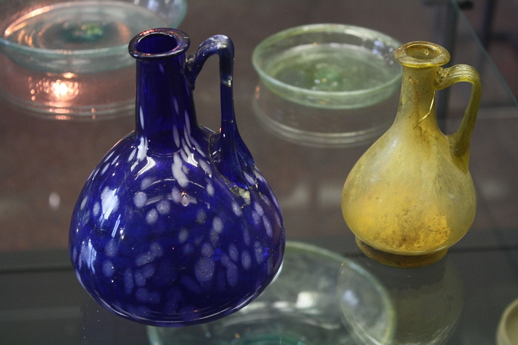 Roman Coloured Glass Perfume Bottles