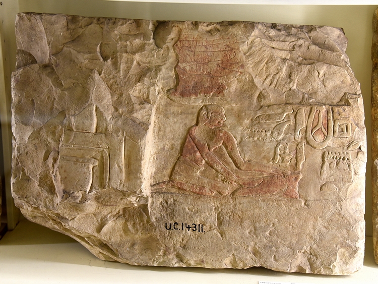Egyptian Relief showing a butcher and an ox