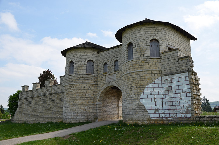 Reconstructed Gate of the Roman Fort Biriciana, Germany