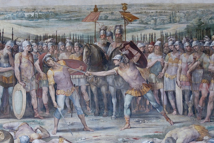 Battle between Horatii & Curiatii