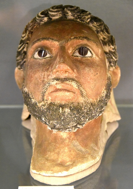 Plaster Head from a Coffin-Cover